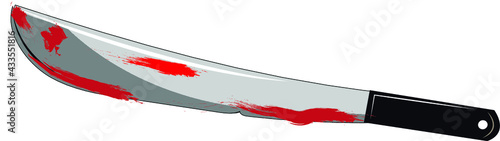 A vector bloody machete. 