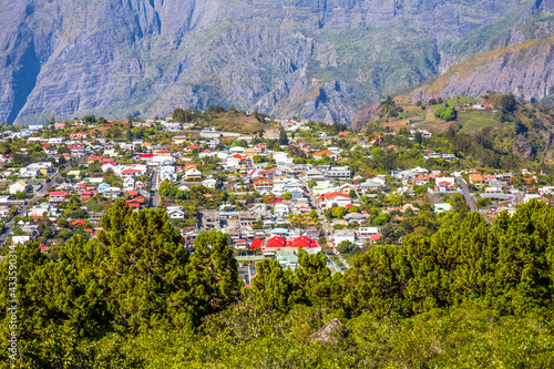 Ville de Cilaos, île de La Réunion 