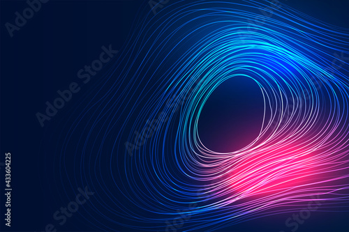 digital technology flowing lines motion background
