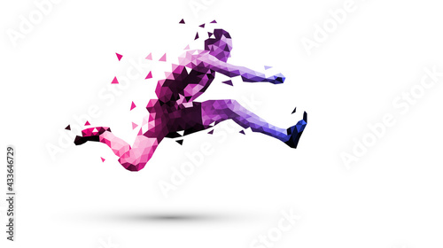 corsa, correre, competizione, sport, poligonale 