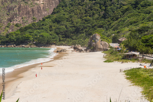 little beach on the west side of rio de janeiro.