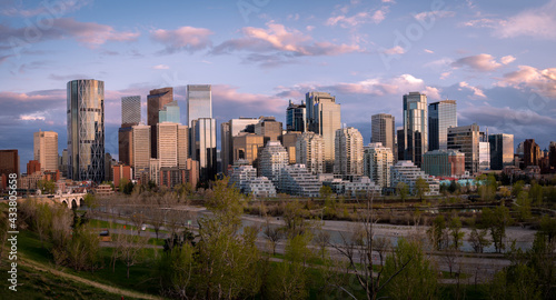 Calgary skyline panoramic