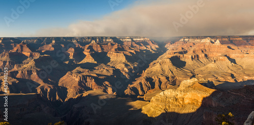 rain over canyon