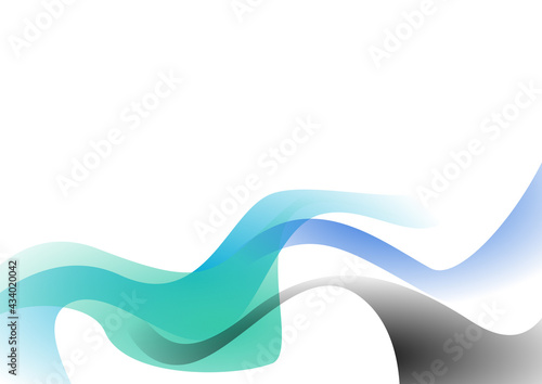 abstract blue wave background and copy space for text