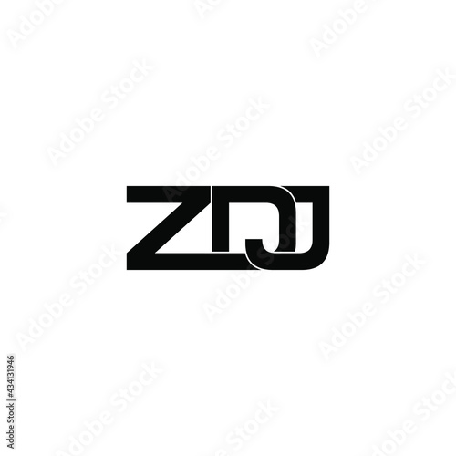 zdj letter original monogram logo design