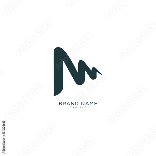 Alphabet letter Initial M, MM, MW logo vector design, minimal, innovative, creative, symbol, sign, monogram, template, logotype, concept, branding for premium business typeface, startup, company etc.