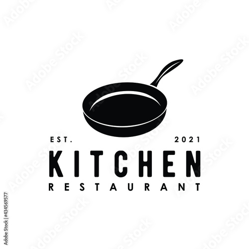 frying pan cuisine logo design inspiration