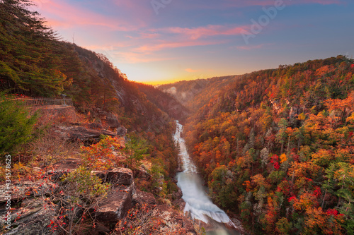 Tallulah Falls, Georgia, USA overlooking Tallulah Gorge