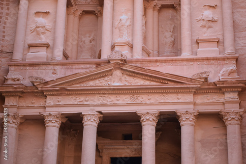 Petra Treasury Entablature Detail, Jordan