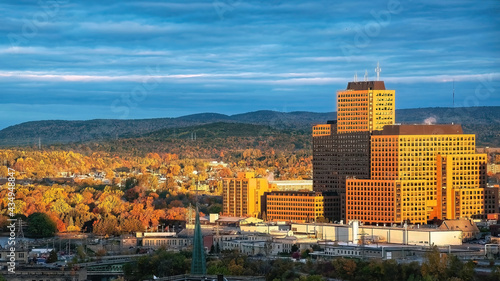 Gatineau, Quebec in Autumn sunrise light