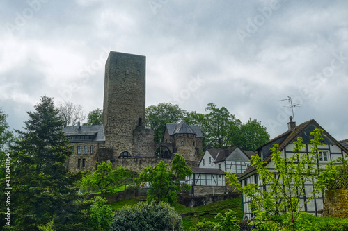 Mittelalterliche Burg auf einem Berg in Hattingen Blankenstein