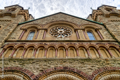 The colonial stone architecture of Saint Andrew Presbyterian Church in Toronto, Canada