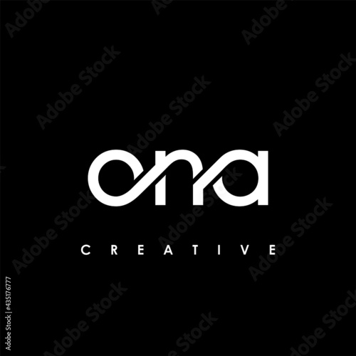 ONA Letter Initial Logo Design Template Vector Illustration