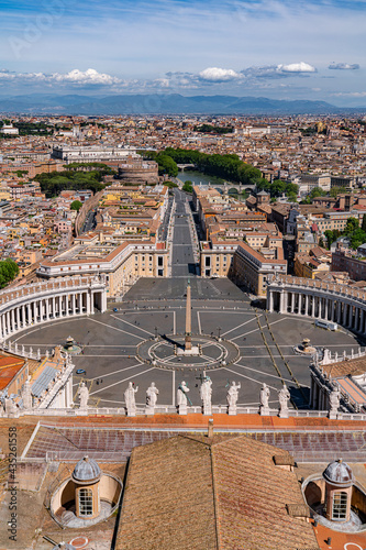 view of rome from the top of basilica saint peter rome vatican city