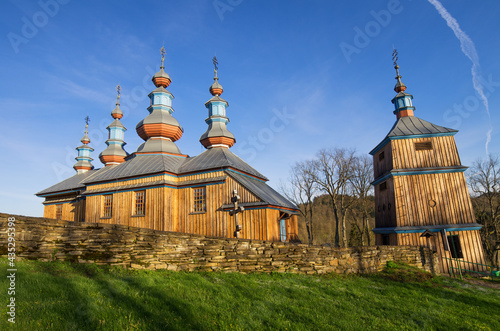 wooden orthodox church in Komańcza, Beskid Niski