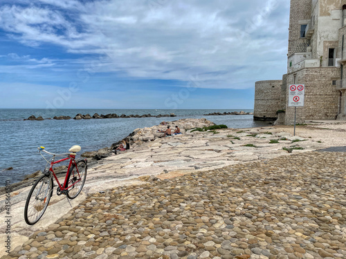 Bicycle on the Approdo Sant'Andrea in Molfetta, Puglia, Italy