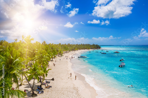 Tropical carribbean beach