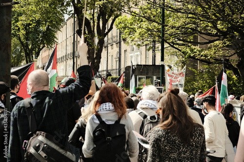 Dublin Ireland May 22 2021 Palestine Protest