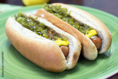 classic hot dog mustard green relish