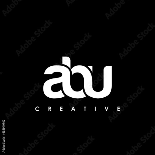 ABU Letter Initial Logo Design Template Vector Illustration