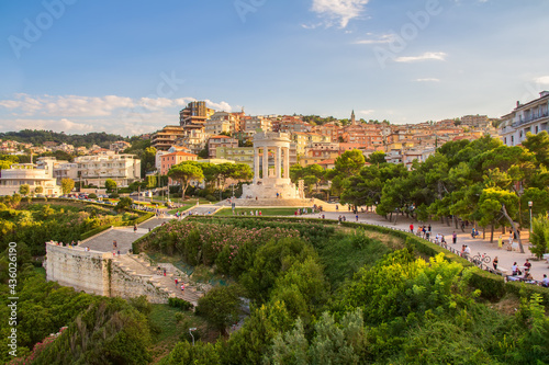 Ancona, Marche region, Italy.Elegant monument on the sea supported by 8 Doric columns and dedicated to the fallen of the First World War.