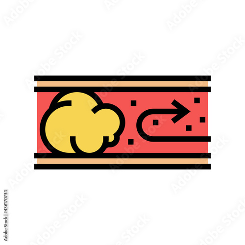 vascular occlusion color icon vector. vascular occlusion sign. isolated symbol illustration