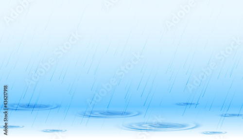 rainfall on surface with ripples background