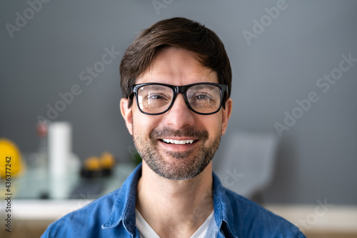 Men Portrait Photo With Spectacles
