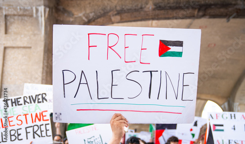 Free Palestine sign