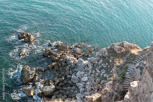 Kamienisty brzeg przylądka Kaliakra, Bułgaria