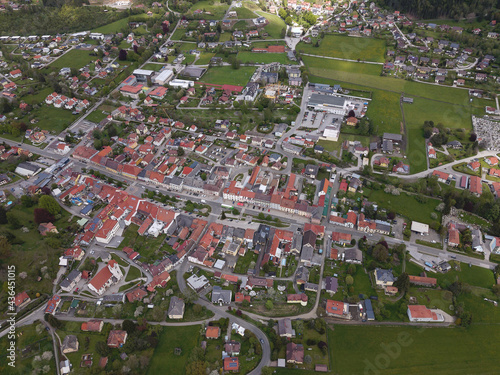 aerial view of the city of neumarkt