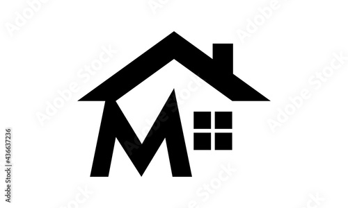 M alphabet logo home