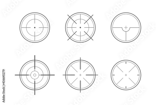 gun sight outline icon