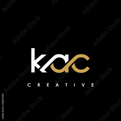 KAC Letter Initial Logo Design Template Vector Illustration