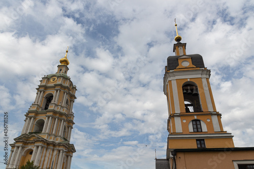 View to belltowers of the Church of the Forty Martyrs of Sebastia and Novospassky monastery