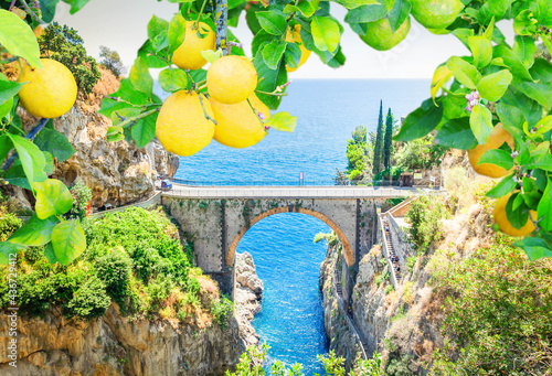 road of Amalfi coast, Italy