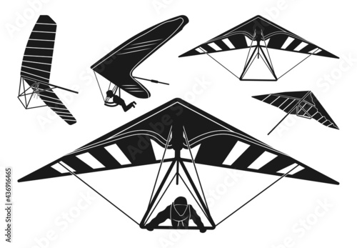 Hang Gliding, Hang Glider clipart, Hang Glider illustration, Hang Gliding Silhouette, Hang Glider Clipart, Hang Glider symbol