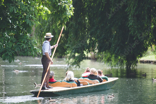 Punting on Avon River, Christchurch, New Zealand