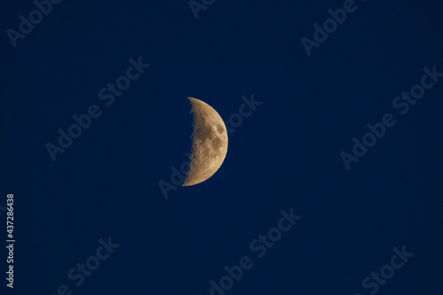 bright moon in the dark night sky