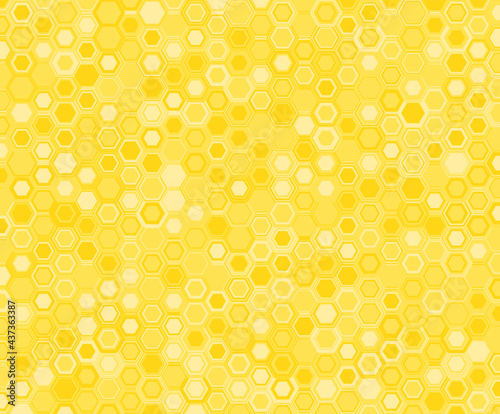Honeycomb Hexagon Vector Seamless Background