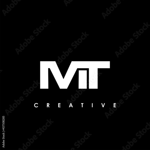MT Letter Initial Logo Design Template Vector Illustration