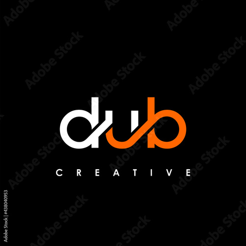 DUB Letter Initial Logo Design Template Vector Illustration