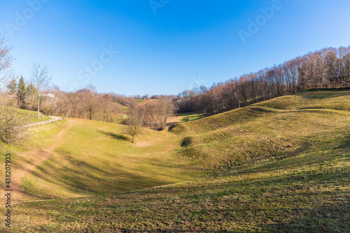 The Montello landscape in Italy