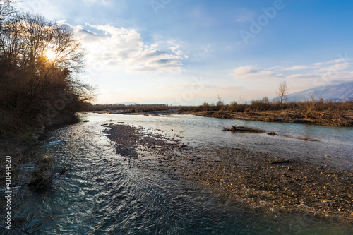 The river Piave in Italy