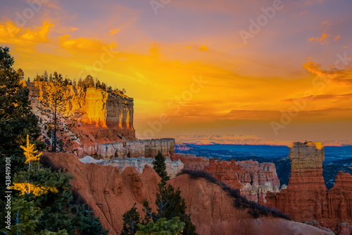 Landscape view of Bryce Canyon National Park in Utah, USA
