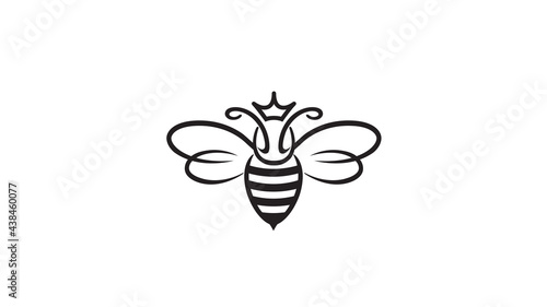 Creative Bee Insect Queen Abstract Logo