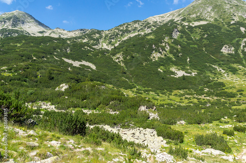 landscape of Pirin Mountain near Vihren hut, Bulgaria