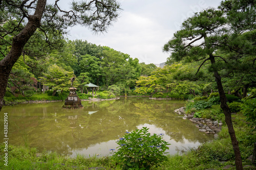 Pond in Hibiya Park in Tokyo