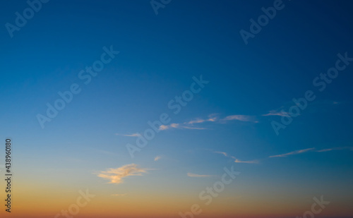 Colorful sky after the sunset. Natural Sky Background.