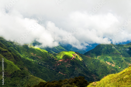Beautiful landscape in Meghalaya in summer season